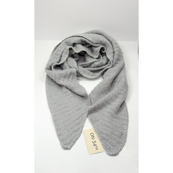 On 34th Women Grey Convertible Wrap Scarf Oversized 22" x 90" (MSRP $42) - Picture 5 of 5